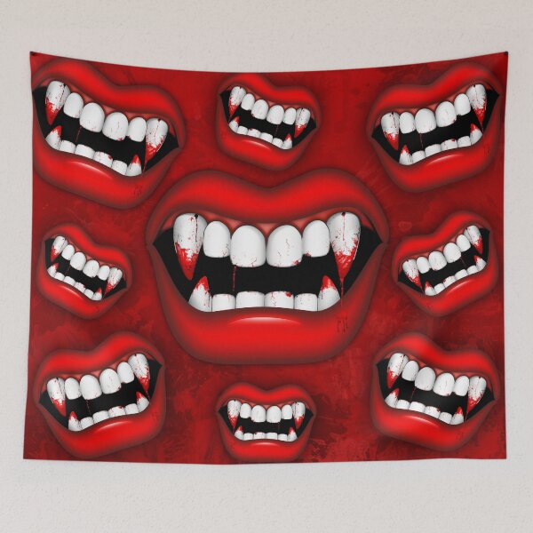 Item preview, Vampire Bloody Scary Red Mouth designed and sold by BluedarkArt.