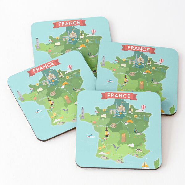 Item preview, Map of France designed and sold by Antikwar.