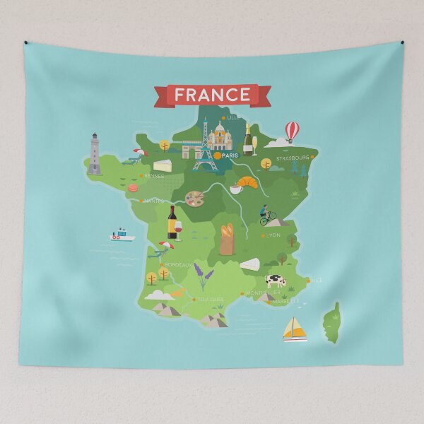 Item preview, Map of France designed and sold by Antikwar.