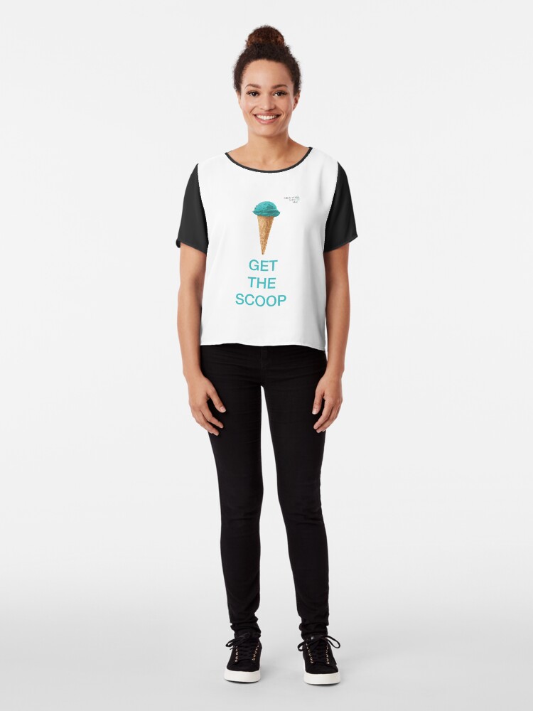 Alternate view of Get the Scoop Chiffon Top