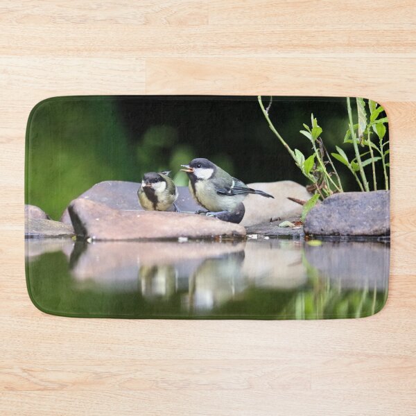 Item preview, Great tit fledglings designed and sold by GreyFeatherPhot.