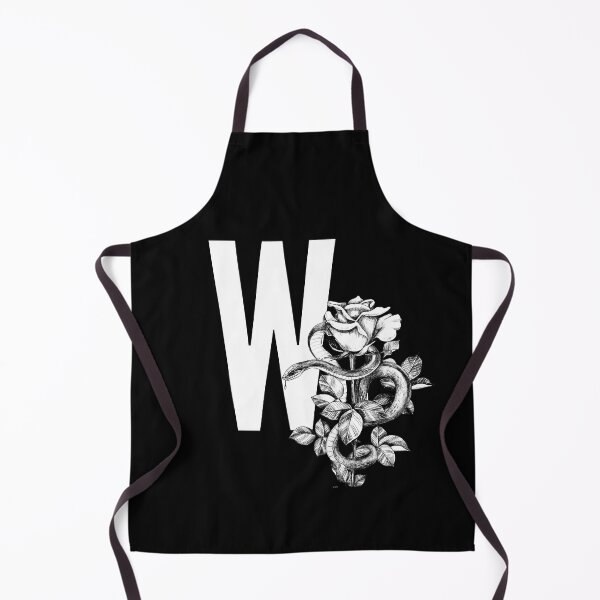 Item preview, W Botanical Monogram. Peony snake floral letter designed and sold by Emotionsy.