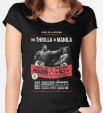 Ali vs Frazier - Thrilla in Manila Women's Fitted Scoop T-Shirt