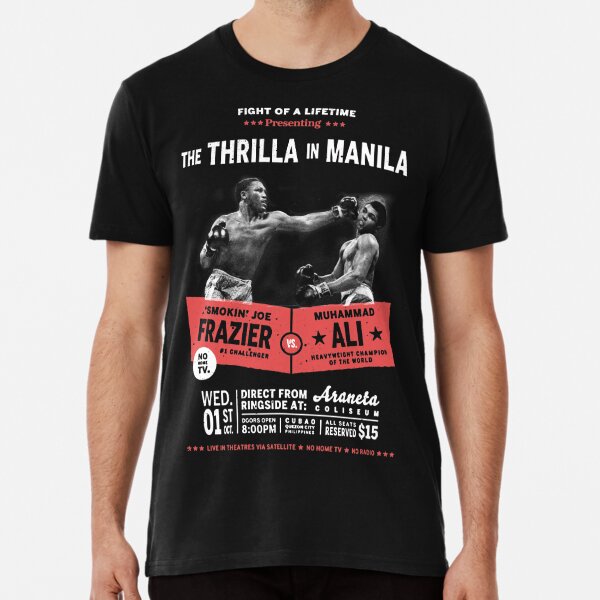 Muhammad Ali Thrilla in Manilla 1975 Men's T Shirt Ringside Only Boxing Champion 