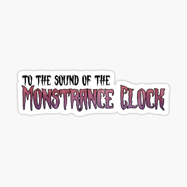 Ghost BC Band Monstrance Clock Sticker