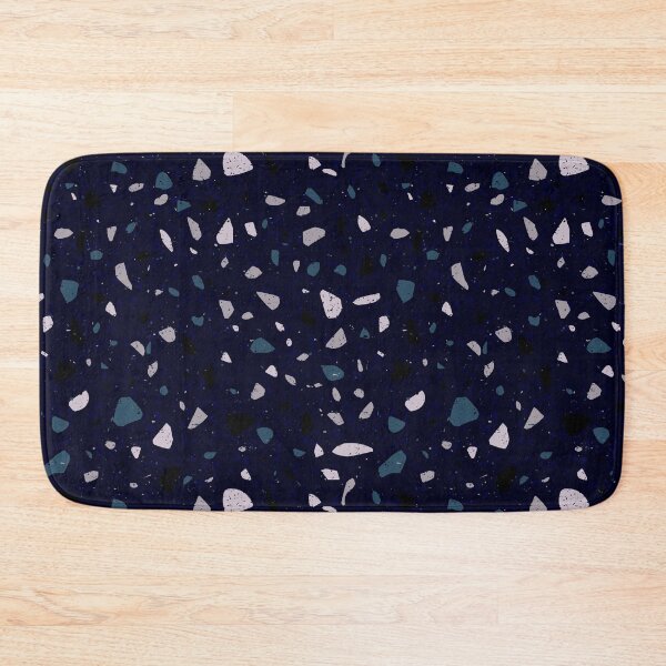 Item preview, Dark Blue Terrazzo Marble Pattern designed and sold by thesnowwhyte.