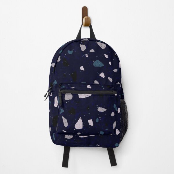 Item preview, Dark Blue Terrazzo Marble Pattern designed and sold by thesnowwhyte.