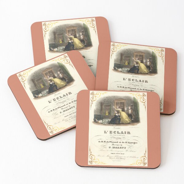 Item preview, "L'Eclair" vintage french musical production print designed and sold by LaylaEvans1.