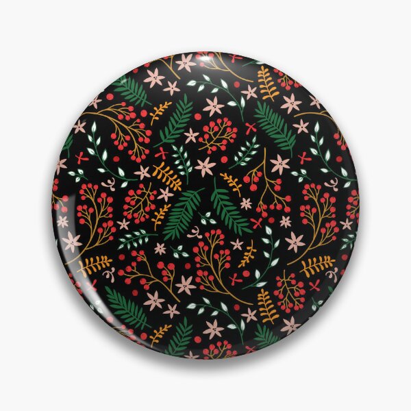 Item preview, Christmas pattern, Christmas Floral Leaves Pattern designed and sold by Hussain Shirts.
