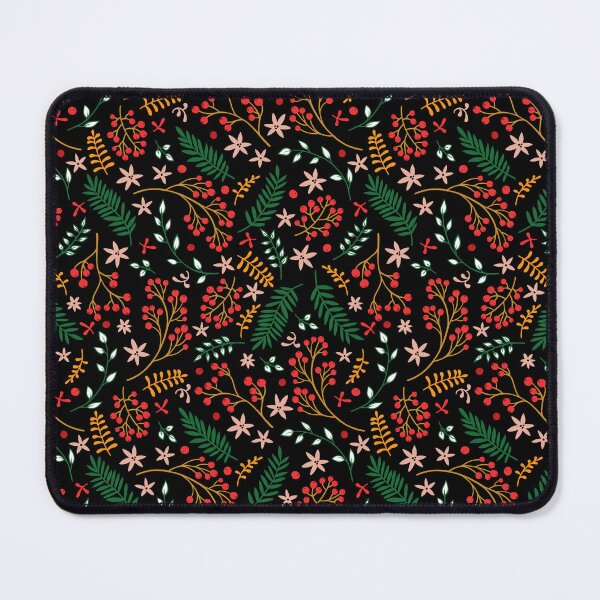 Item preview, Christmas pattern, Christmas Floral Leaves Pattern designed and sold by Hussain Shirts.
