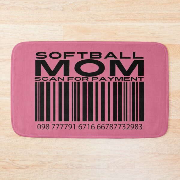 Item preview, Softball Mom Scan For Payment | Softball Mommy | Favorite Softball Player | Softball Mom | Barcode (White Lettering Available) designed and sold by Wavecrest Wearables.