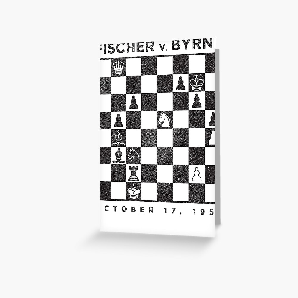 Chess 'Game of the Century' - Byrne v Fischer 1956 | Greeting Card