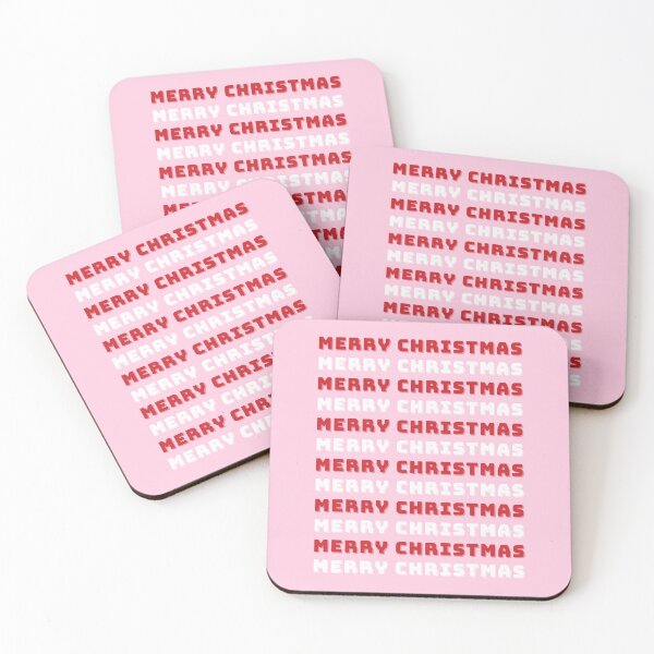 Item preview, Merry Christmas, Red and Pink Christmas, Holiday Season Decor designed and sold by Magic Love Art Print.