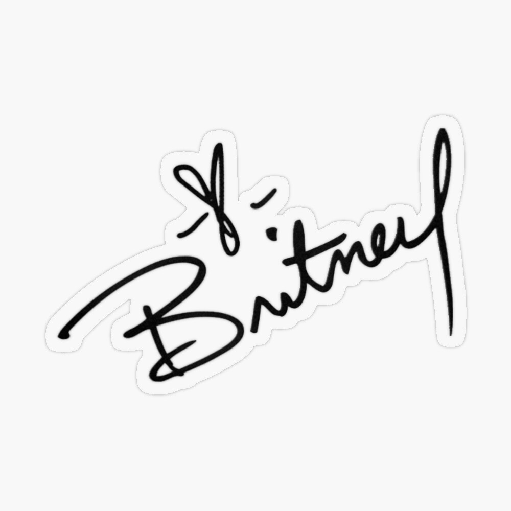 Britney spears hotsell autographed sticker