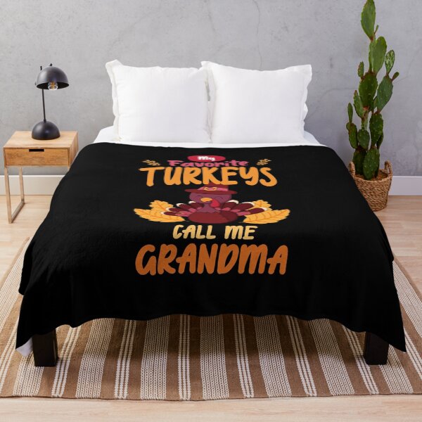Item preview, My Favorite Turkeys Calls Me Grandma Family Thanksgiving designed and sold by Sabadiart.