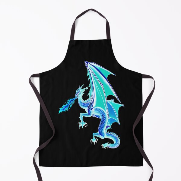 Item preview, FIREBREATHING BLUE DRAGON FACING TO HIS LEFT designed and sold by sailorsam1805.