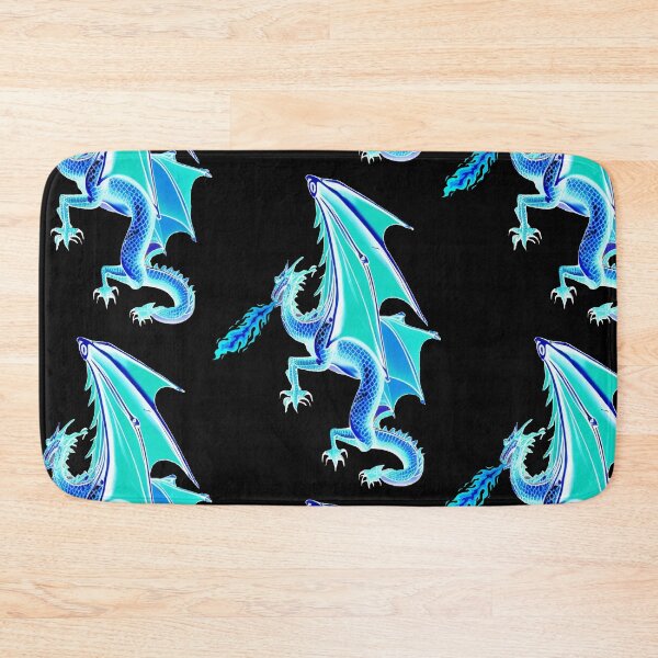 Item preview, FIREBREATHING BLUE DRAGON FACING TO HIS LEFT designed and sold by sailorsam1805.