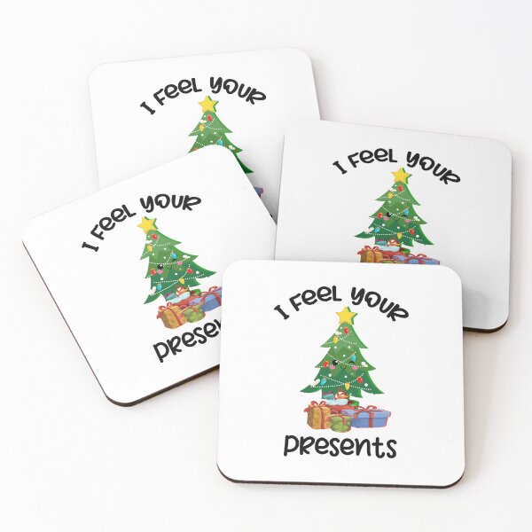 Item preview, I Feel Your Presents, Christmas Tree Pun designed and sold by SportyDogShop.