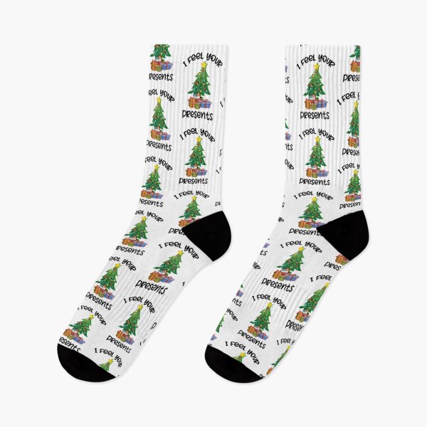 Item preview, I Feel Your Presents, Christmas Tree Pun designed and sold by SportyDogShop.