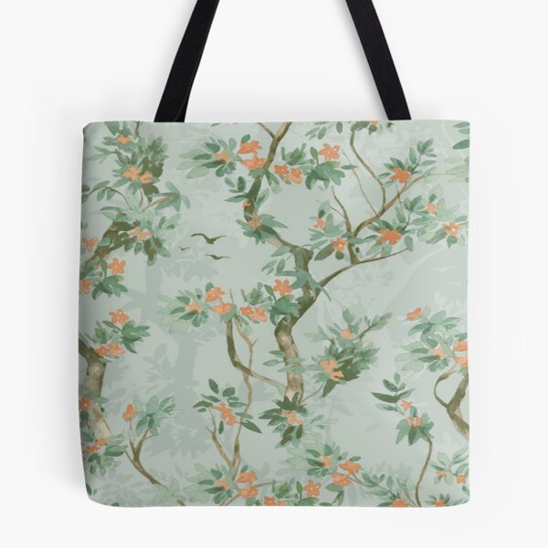 Item preview, French Provincial Charm - Sweetbrier Trail Flowers Folia Duck Egg designed and sold by WearWolfDesigns.