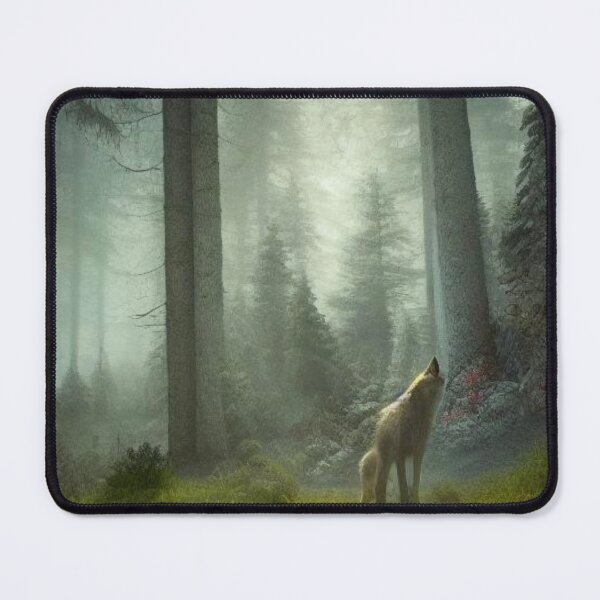 Item preview, Wolf howling among trees designed and sold by ArtySaxon.