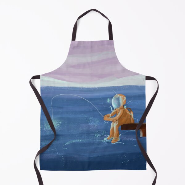 Item preview, Astronaut fishing | Fantasy art designed and sold by Leafy Impressions.