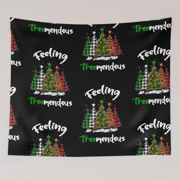 Item preview, Feeling Treemendous, Christmas Tree Pun designed and sold by SportyDogShop.