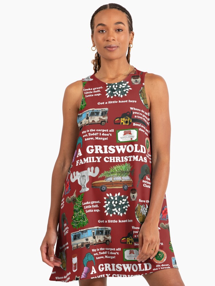 Christmas Vacation Collage" A-Line Dress for Sale by birchandbark |  Redbubble