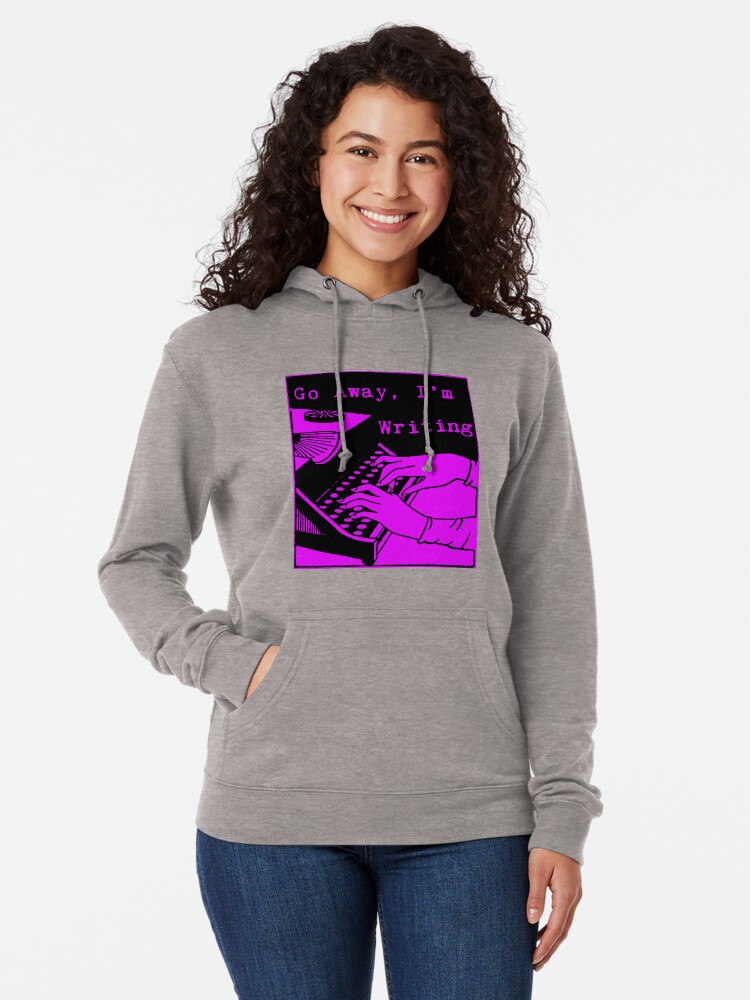 Black hoodie clearance with purple writing