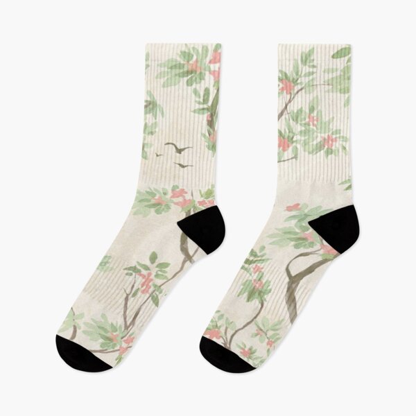 Item preview, French Provincial Charm - Sweetbrier Trail Flowers Folia Cream and Pink designed and sold by WearWolfDesigns.