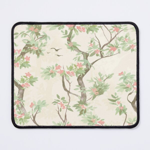 Item preview, French Provincial Charm - Sweetbrier Trail Flowers Folia Cream and Pink designed and sold by WearWolfDesigns.