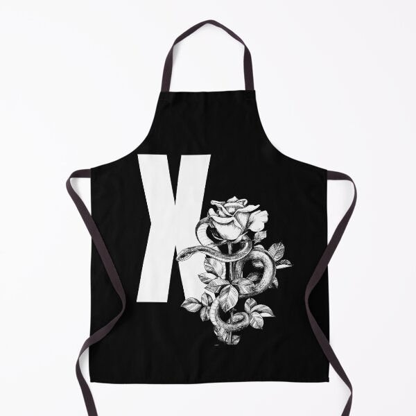 Item preview, X Botanical Monogram. Peony snake floral letter designed and sold by Emotionsy.