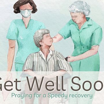 Get Well Soon - Watercolour Teddy Bear and Heart Greeting Card for Sale by  SimplySimpleOrg