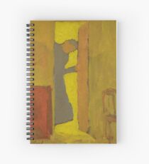 The Artist’s Mother Opening a Door by Edouard Vuillard Spiral Notebook