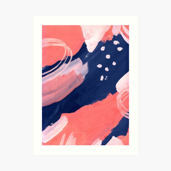 Pink Abstraction Art Print