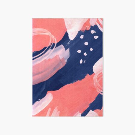 Pink Abstraction Art Board Print