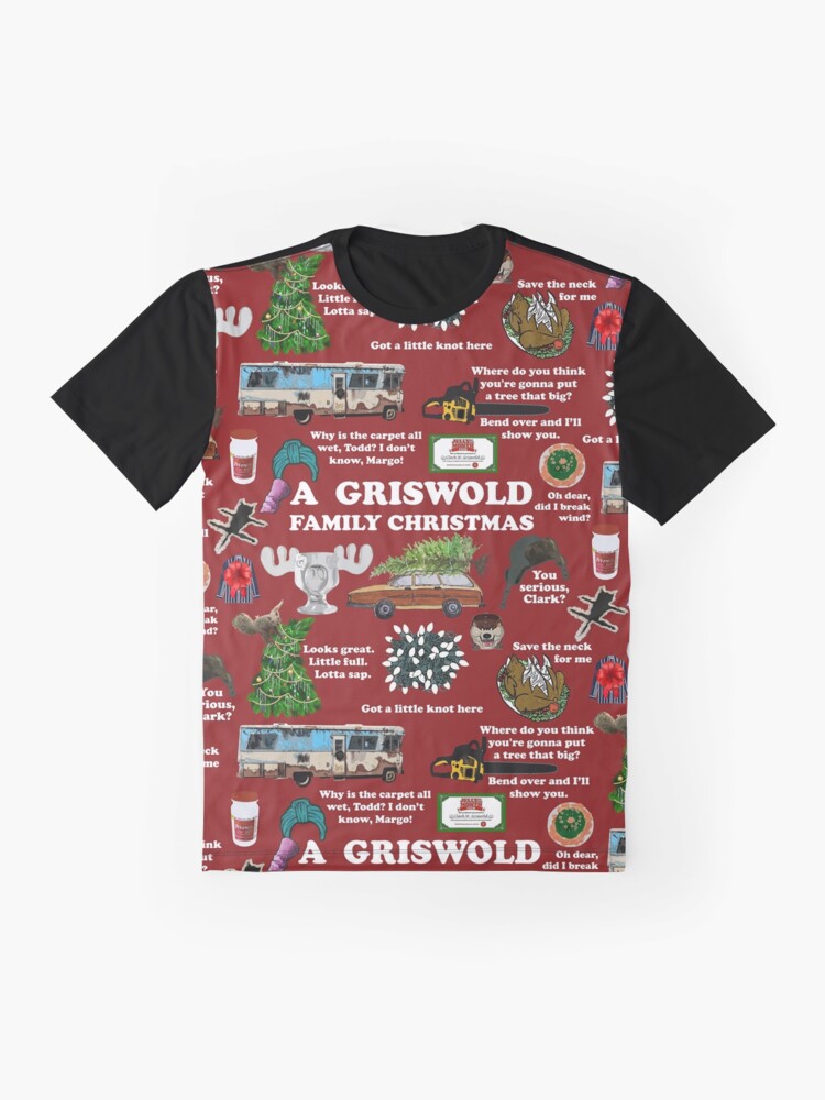 Alternate view of Christmas Vacation Collage Graphic T-Shirt