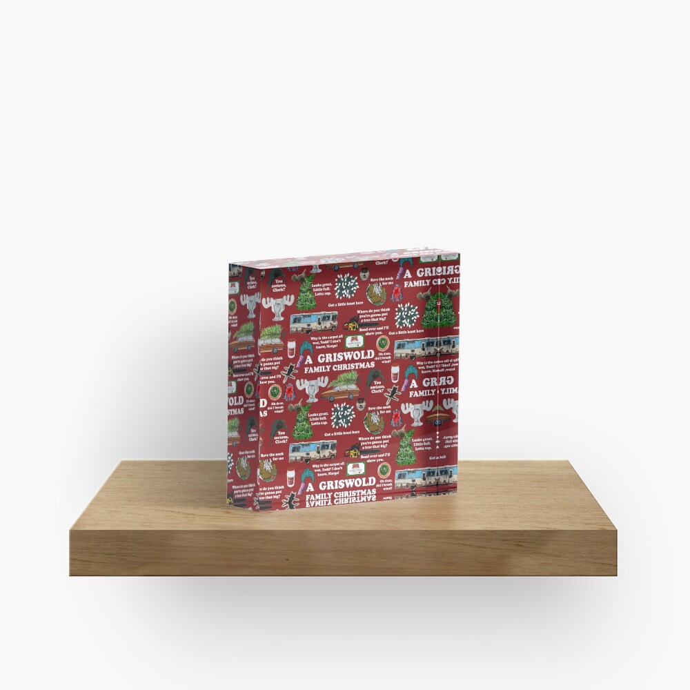 Christmas Vacation Collage Acrylic Block