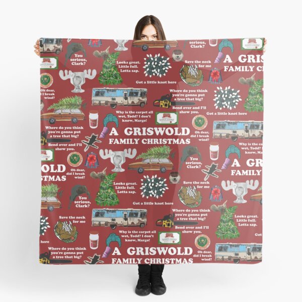 Christmas Vacation Collage Scarf