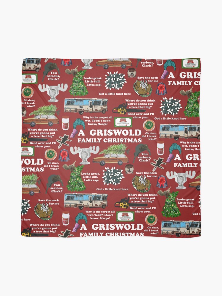 Alternate view of Christmas Vacation Collage Scarf