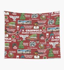 Christmas Vacation Collage Wall Tapestry