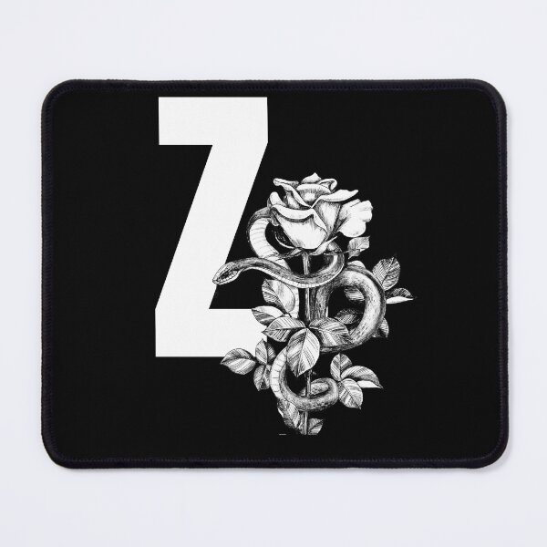 Item preview, Z Botanical Monogram. Peony snake floral letter designed and sold by Emotionsy.