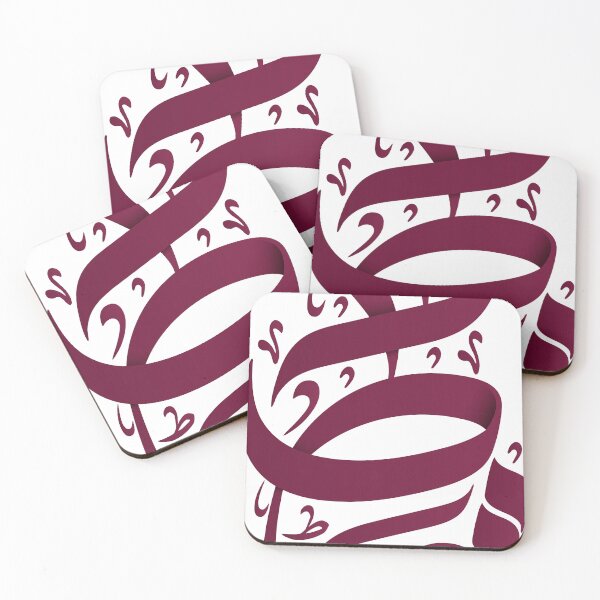 Item preview, Qatar Map in Arabic calligraphy designed and sold by Alaa-Alrshdan.