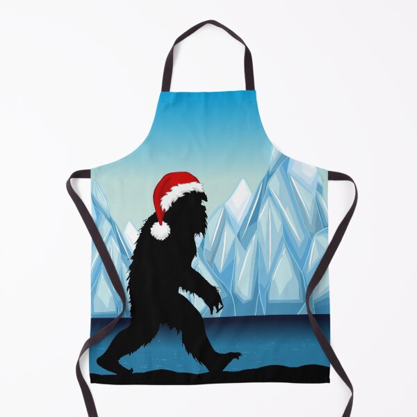 Item preview, Bigfoot Walking in the North Pole wearing a Santa Hat designed and sold by FlippinTurtles.
