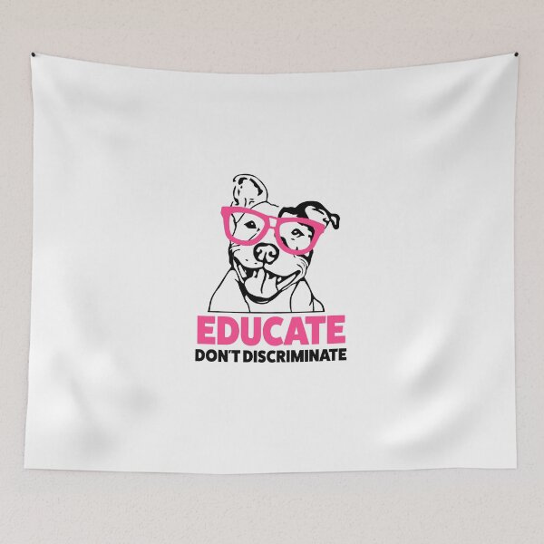 Item preview, Educate don't Discriminate Pitbull Awareness womens shirt designed and sold by worksaheart.