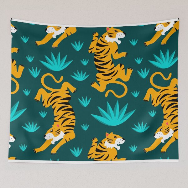 Item preview, Cute Tiger Pattern designed and sold by RepublicOfFire.