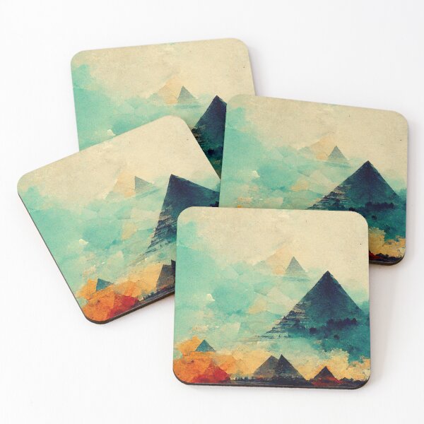 Item preview, Giza pyramids in colors designed and sold by Immersive Art.