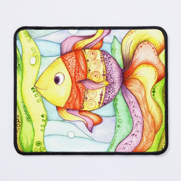Item preview, Hand Painted Watercolor Fairy Fish and prawn designed and sold by Sunflower-7.