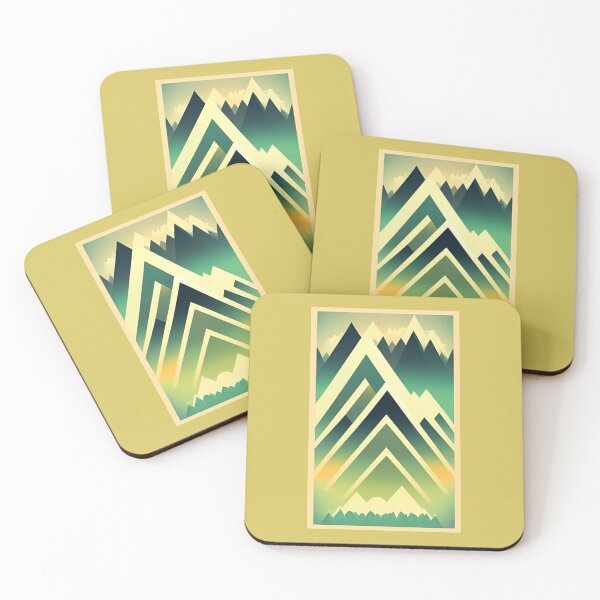 Item preview, Abstract Stacked Mountains designed and sold by abidance.