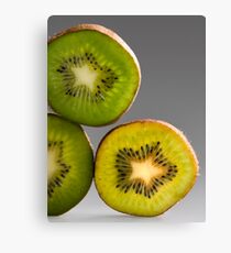 Kiwis green and yellow Leinwanddruck